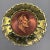 Wall Plates Influential Composers Stamped on Yellow Brass and Butterfly Filigree Made in England-Set of 6 For Sale - Image 4 of 13