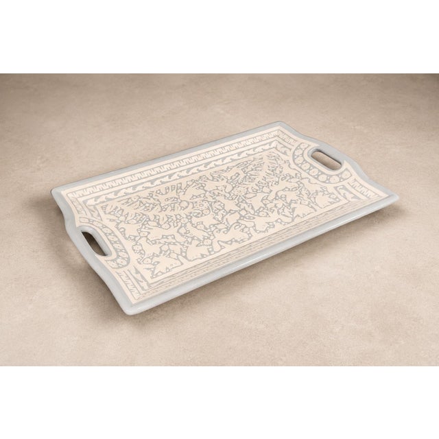 Large "Hummingbird" Decorative Tray, Lacquered Wood, Ensamble Artesano, 2024 For Sale - Image 10 of 12