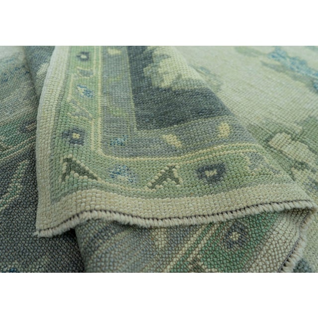 Ivory Turkish Oushak Rug 9'7" x 9'10" #19207 For Sale - Image 8 of 8