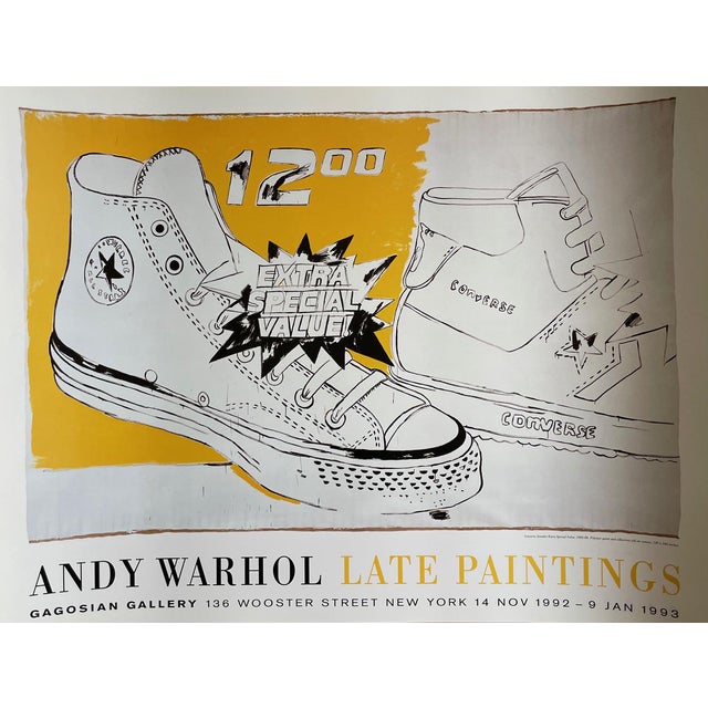 Converse Sneaker Special Value Poster by Andy Warhol, 1985-86 For Sale