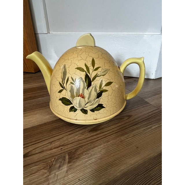 Mid 20th Century Ceramic Teapot With Felt Warmer Insulator Cover For Sale - Image 14 of 16