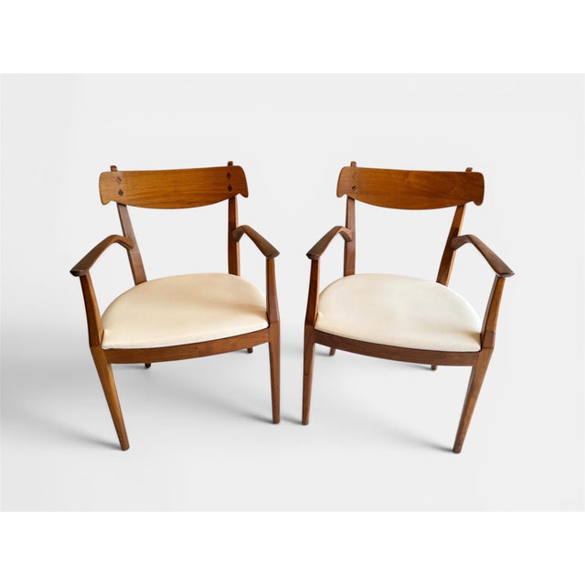 A stunning set of Kipp Stewart for Drexel Declaration dining chairs, two arm and four side chairs in very good condition -...