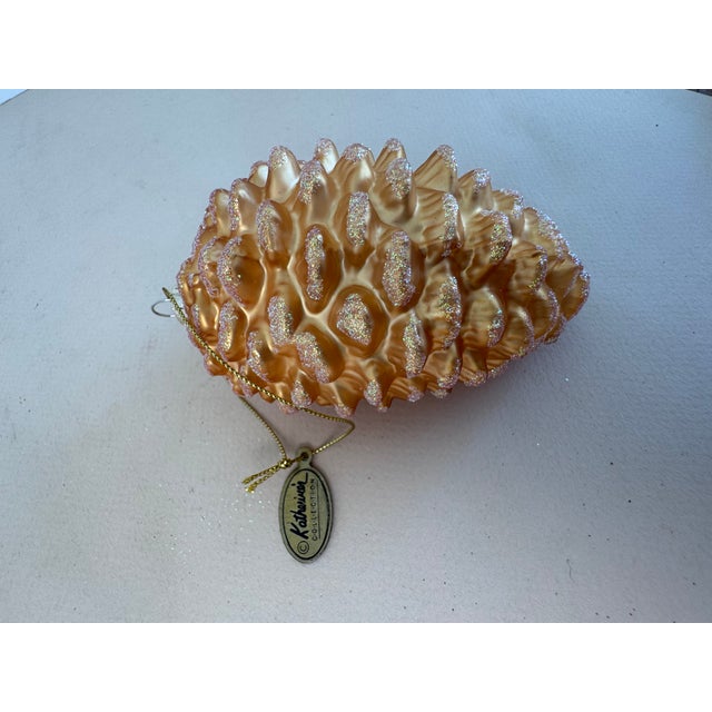 Rustic Pinecone Christmas Ornament by Katherine's Collection For Sale - Image 3 of 4