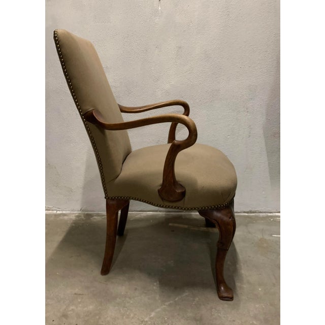 Mid 20th Century Mid Century Traditional Armchair For Sale - Image 5 of 10