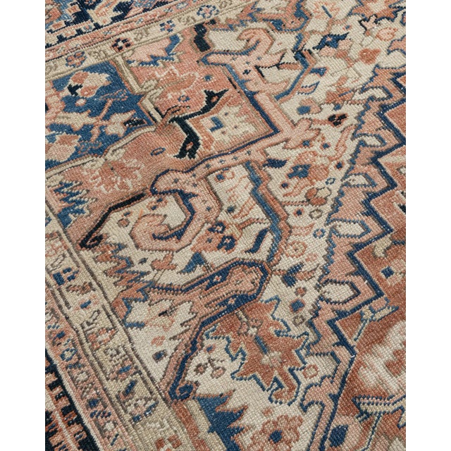 As perpetually fashionable as they are collectible, traditional Heriz luxury handmade rugs are skillfully woven in vibrant...