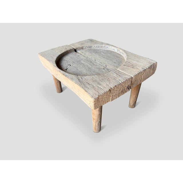 Andrianna Shamaris One of a Kind Teak Wood Coffee Table For Sale - Image 4 of 6