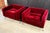 Burgundy Stendig Mid-Century Modern Cube Lounge Chairs in Burgundy Mohair Velvet and Chrome, Robert Hausmann for De Sede Style - A Pair For Sale - Image 8 of 16