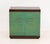 Martin Feinman for Multiplex Modern Rosewood Cabinet, with two blue-green painted doors and aluminum triple ring handles,...