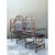 Vintage Distressed Metal and Upholstery Bench For Sale - Image 10 of 12