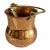 Vintage Copper Planter Utensil Pot With Hinged Brass Handle MCM Lodge CabinCore For Sale