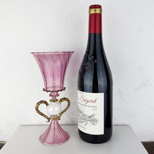 Vintage Murano Glass Goblet, 1930s For Sale - Image 14 of 15
