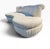 1990s Postmodern Sculptural Curved Kidney Cloud Sofas – Pair of 2 For Sale - Image 5 of 10