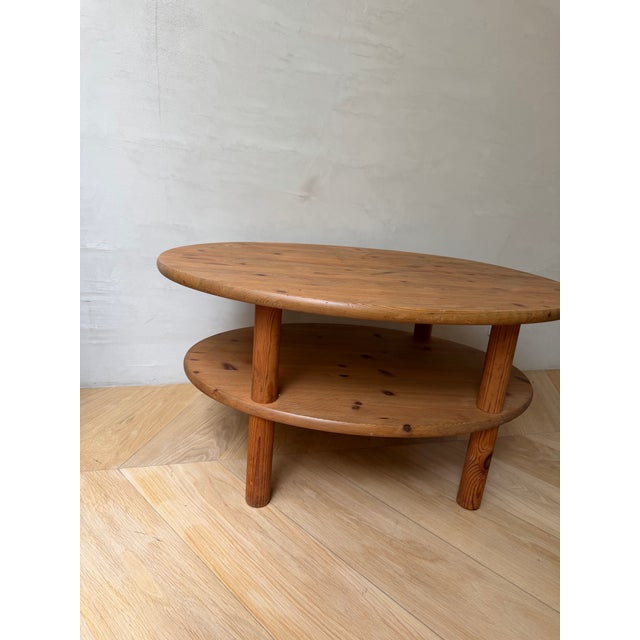 Swedish Mid Century Pine Coffee Table For Sale - Image 4 of 4