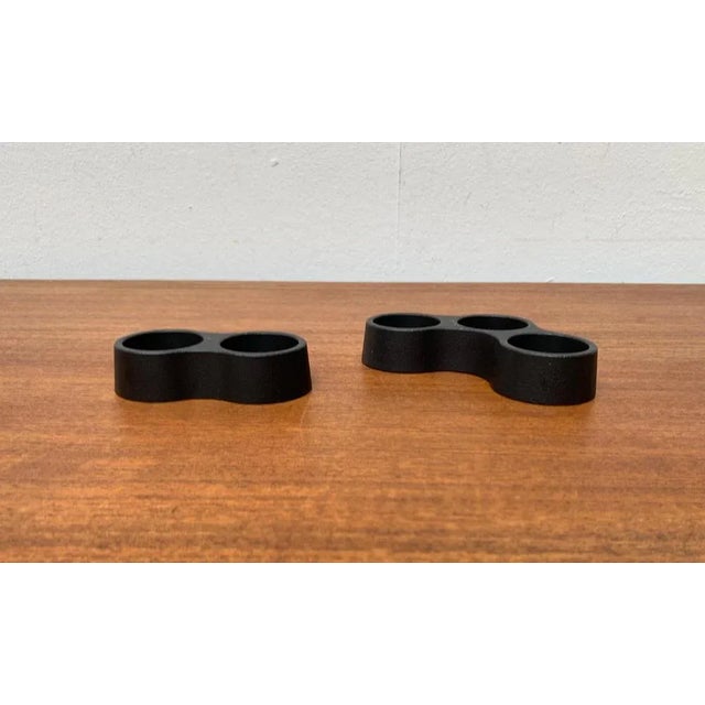 Metal Danish Minimalist Metal Candleholders from Trip Trap, Set of 2 For Sale - Image 7 of 9