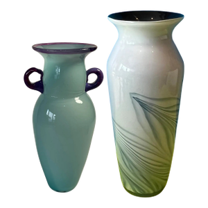 Art Glass Vases a Pair