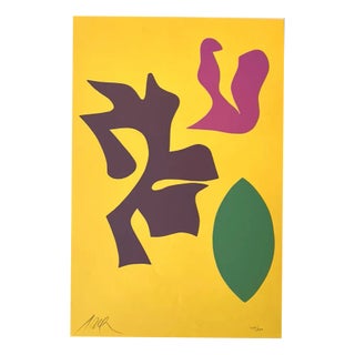 Jean Arp, Documenta Geigy Das Unbehagen Der Kunst Planche VII, 20th Century For Sale