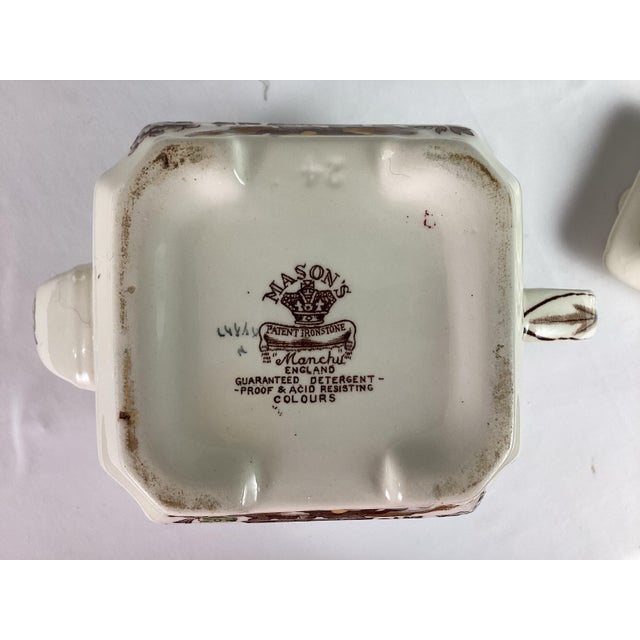 Ceramic Antique Mason Bros. Ironstone-“MANCHU” Tea Pot For Sale - Image 7 of 7