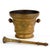 Brass mortar, made in the late 19th century. A massive mortar that is a replica of 17th-century mortars. Such large...