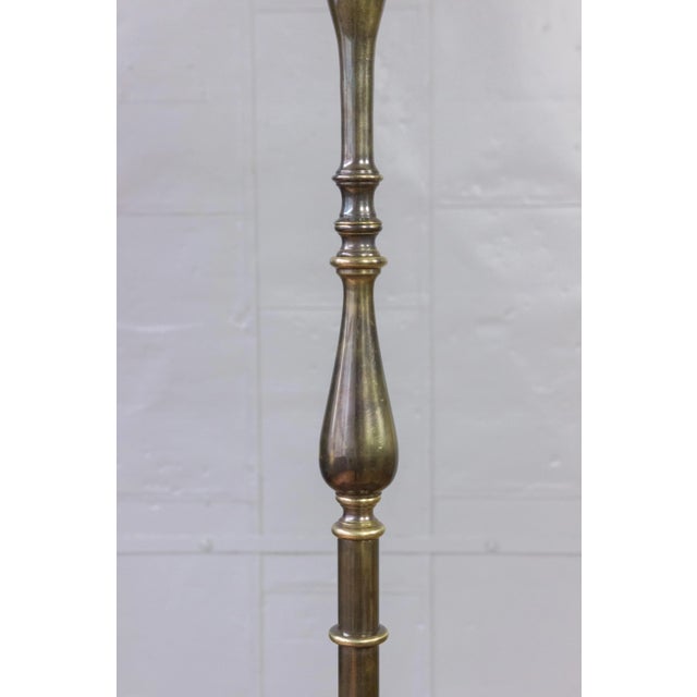 French 1940s Brass and Bronze Floor Lamp For Sale - Image 10 of 16