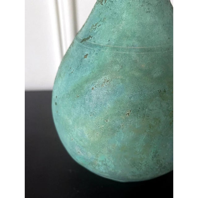 Antique Goryeo Dynasty Korean Bronze Bottle For Sale - Image 9 of 13