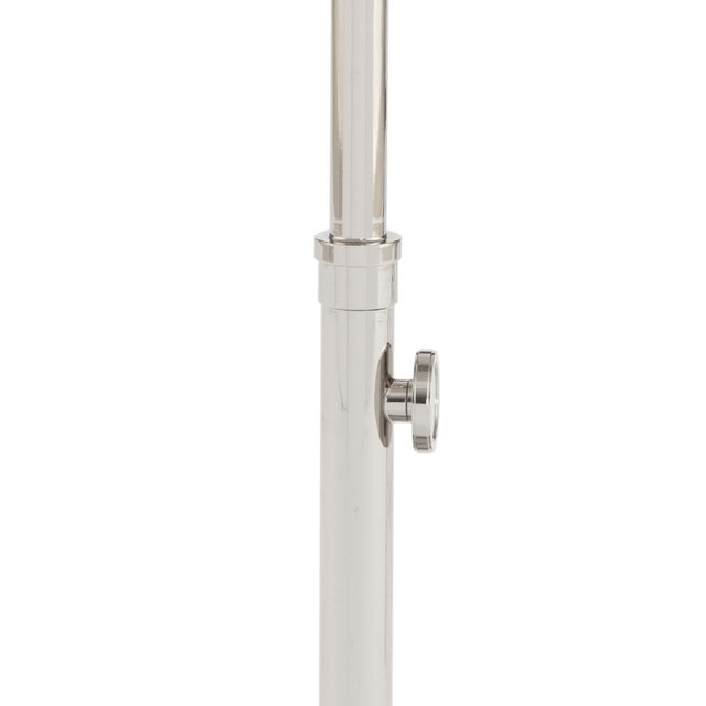 Contemporary Regina Andrew Myles Accent Table Large, Polished Nickel with Marble Top For Sale - Image 3 of 6