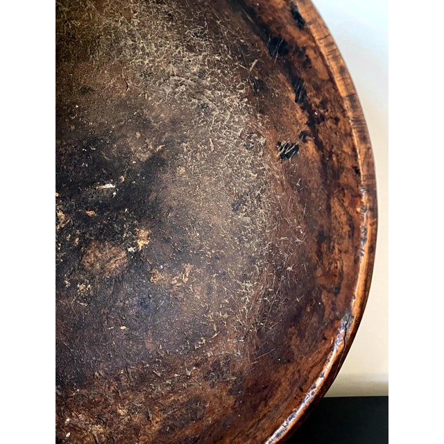 Large Antique American Burl Bowl For Sale - Image 17 of 17