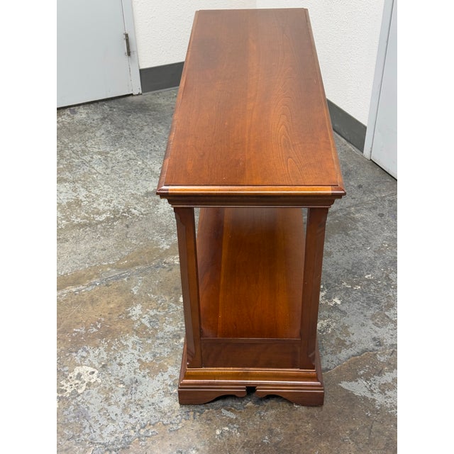 Broyhill Company Entry Table With Dual Surface + Double Drawers | Chairish