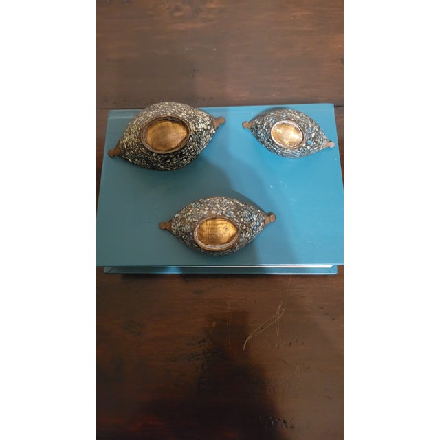 Vintage Mini Nesting Decorative Brass Bowls- Set of 3 For Sale In Dallas - Image 6 of 12