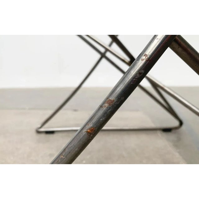 Vintage German Kreuzschwinger Lounge Chair by Till Behrens for Meyer Stahlmöbel, 1980s For Sale - Image 16 of 18