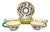 Late 20th Century Italian Labor Deruta Hand-Painted Maiolica Cups and Saucers, Set of 4 For Sale