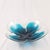Mats Jonasson Maleras Lucky Four Leaf Clover Full Lead Flower Blue Bowl, Sweden For Sale - Image 9 of 12