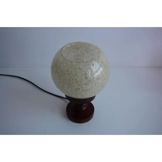 Wood Vintage Table Lamp by Pokrok Žilina, 1960s For Sale - Image 7 of 16