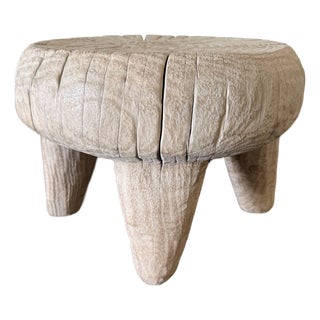Elm Wood Stump Table or Stool 61626f For Sale