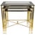 Maison Jansen Brass Nesting Tables - Set of 3 For Sale