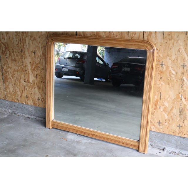 Gabriella Crespi Pencil Reed Mirror Attributed to Gabriella Crespi, 1980s For Sale - Image 4 of 15