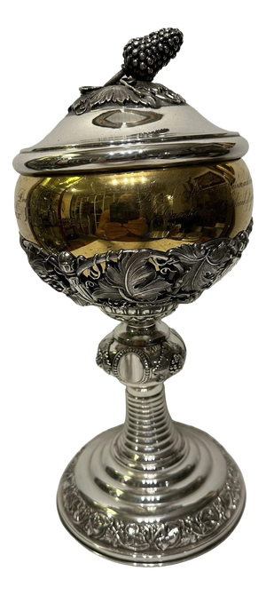 19th Century Silver Goblet, 1853