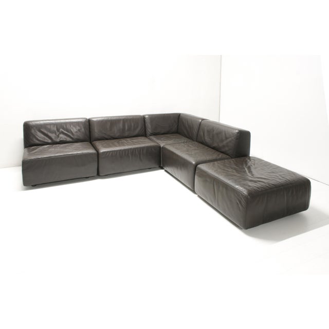 Leather Jeep Modular Sofa by Anita Schmidt for Durlet, 1970s, Set of 5 For Sale - Image 17 of 18