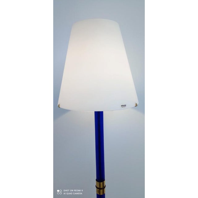 Blue Vintage Floor Lamp, 1980s For Sale - Image 8 of 18
