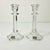 Two traditional cut crystal Candlestick Holders from Mikasa. They feature a 6-sided base, a cut pedestal stem and...