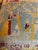 Textile Vintage 1950s Americana Folk Art Sampler Print Pillow With Hunting Scene For Sale - Image 7 of 8