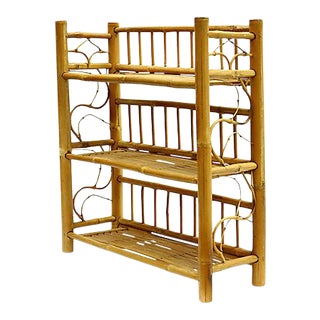 Midcentury Bamboo Shelf/Book Shelf. For Sale