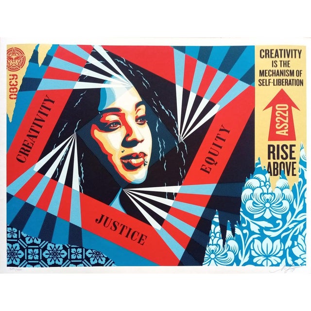 Shepard Fairey (Obey), Creativity, Equity, Justice, Screenprint For Sale - Image 8 of 8