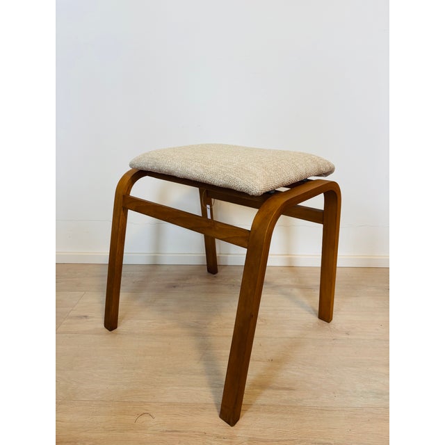 Vintage Ottoman by Ludvik Volak for Ton, Former Czechoslovakia, 1960s, in Restored conditions. Designed 1960 to 1969 This...