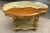 Mid Century Onyx Top Coffee Table With Gold Metal Dolphin Base For Sale - Image 12 of 12
