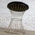 Mid-Century Modern Mid-20th Century MCM Stool Manner of Warren Platner Chrome Wire Base and Black Vinyl Seat For Sale - Image 3 of 18