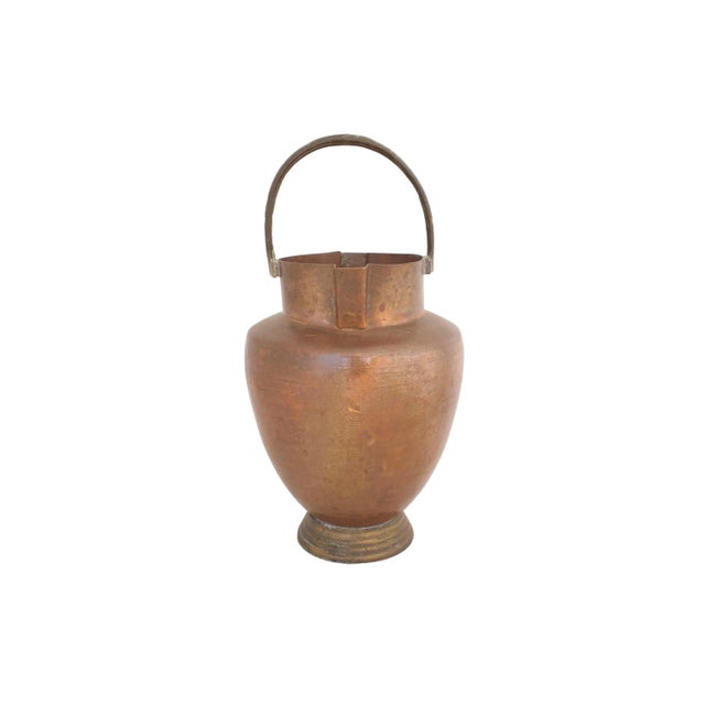 Art Deco Copper Vase For Sale - Image 4 of 5