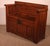 Brown Gothic Style Oak Bench with Built-in Panels For Sale - Image 8 of 11