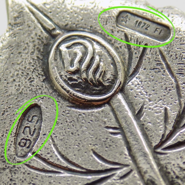 Vintage Italian Handmade Genuine Sterling Silver Long Stem Rosebud Figurine, 1980s For Sale - Image 12 of 16