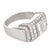 1930s Art Deco 2.05 Carat Diamond Platinum Geometric Ring, Size 5.75 For Sale - Image 4 of 6