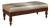 Antique French Louis XVI Style Mahogany Upholstered Bench For Sale